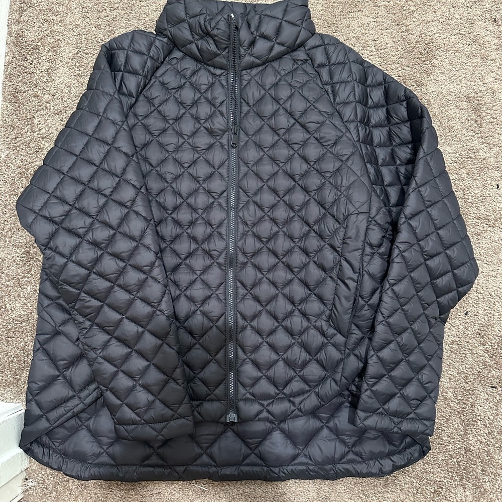 Athleta Whisper Black Quilted Jacket